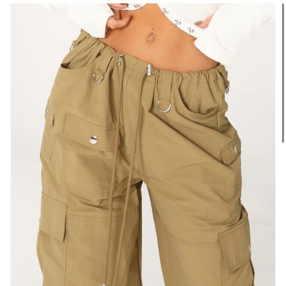 TAHLIA CARGO PANTS | KHAKI - Picture 2 of 7